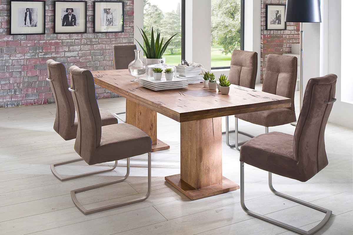 Manchester Stół dębowy bassano / bielony